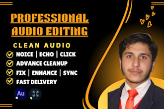 do audio edit remove noise, echo, fix, repair and clean audio