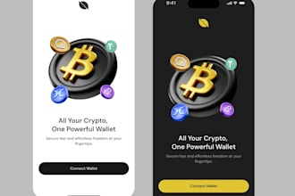 develop fintech app, crypto wallet app or fiat mobile wallets and exchange