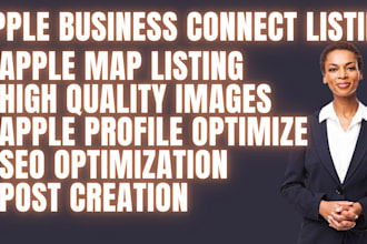 create apple map listing and apple business connect for local SEO