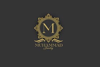 do creative gold jewelry logo design