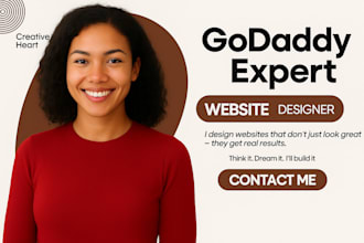 develop godaddy website design godaddy website redesign godaddy design website