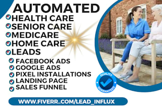 generate home care leads senior care medicare obama aca health care landing page