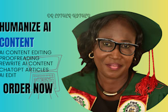 humanize ai content, edit n proofread chatgpt