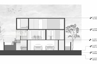 render plan, section and do architectural diagrams