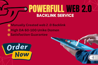 manual web 2 0 backlink service for google rank