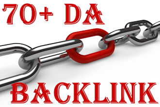 provide 70 plus da backlinks on unique domains