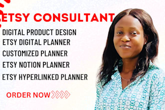 design etsy digital planner, etsy digital product etsy planner for etsy shop