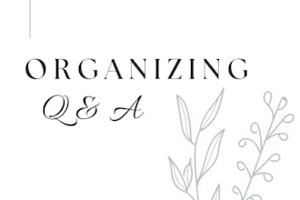answer questions about decluttering and organizing