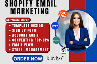 setup shopify klaviyo omnisend mailchimp activecampaign yotpo email marketing ap