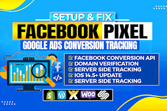 set and fix facebook pixel, conversion API, and google ads tracking