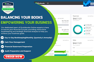 do setup, clean up, reconciliation and bookkeeping in quickbooks online