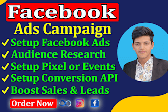 setup facebook,instagram and shopify fb ads,fb advertising,fb marketing,meta ads