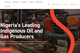build oil and gas website, petroleum companies website energy, refinery website