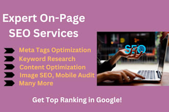 do on page SEO for your website