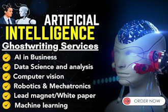write ebook on ai, machine learning, robotics, python, amazon kdp, ghostwriter
