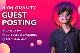 do high quality guest posting on all niche websites
