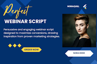 write perfect webinar script using russel brunson or frank kern webinar approach