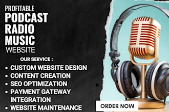design radio website music dj podcast press release online radio icecast website
