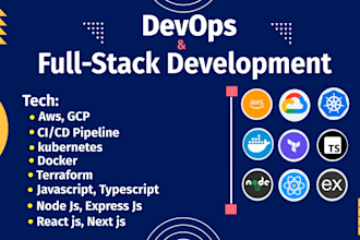 be full stack and devops engineer for aws gcp kubernetes terraform cicd expert