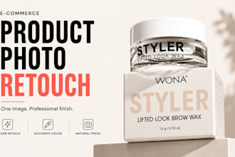 retouch product and clothing photos for ecommerce