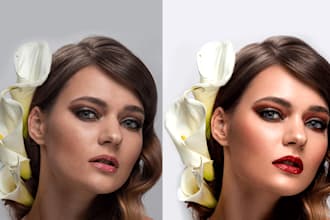 professionally retouch portraits, fashion, beauty, headshots
