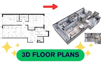 create the 3d floor plan of your project