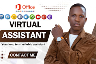 be your personal and executive virtual assistant, social media manager