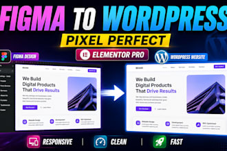 convert figma, PSD, xd or ai designs to wordpress