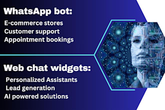 create custom whatsapp bots and web chat solutions