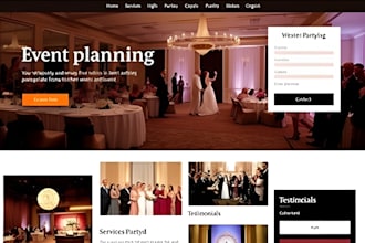 design wedding planner website event planning website wedding planner leads