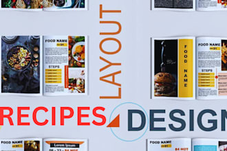 format, design and write high quality cookbook recipes,ebook recipe book writer