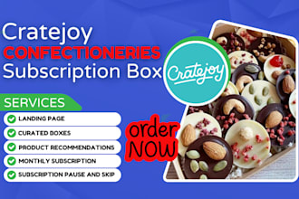 create cratejoy subscription box confectioneries deserts cake sweet pie website
