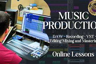 teach you music production online step by step