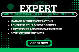 perfectly manage, advertise, find partnership and develop your business