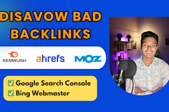 disavow bad backlinks and toxic links, reduce spam score recover google penalty