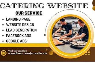 design catering website restaurant website cafe website food bakery website