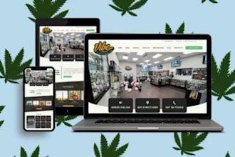 build cannabis, cbd, marijuana, vape, hemp, medical, weed ecommerce website