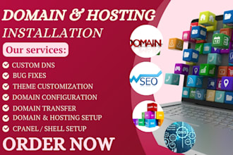 setup wordpress godaddy tucows onamae namecheap squarespace domain installation