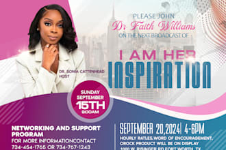 do exceptional church flyer, event flyer design in 4hrs