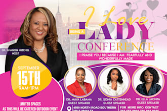 do exceptional church flyer, event flyer design in 4hrs