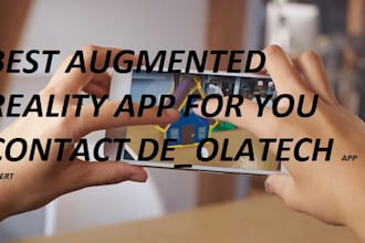 create ar augmented reality app, vr app using unity for both android and ios