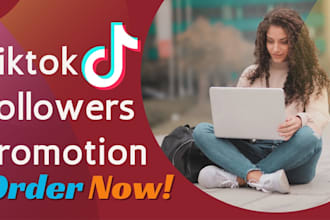grow and promote  your tiktok account organically