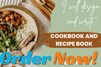 ghost write and format cookbook recipe book design book proofreading and editing