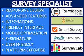 setup kwiksurveys surveybuilder smartsurvey formget surveylab formidable