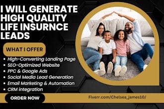 generate life insurance lead, life expense lead insurance lead life iul aca lead