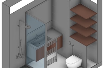 do architectural isometric 3d floor plan in revit