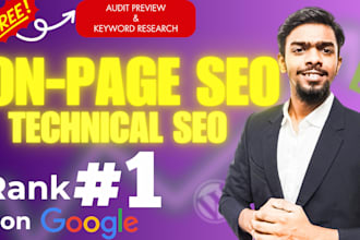 do onpage SEO and technical optimization