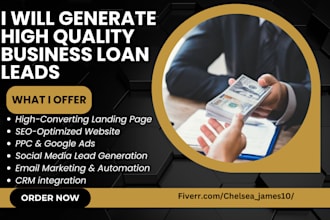 generate high quality business loan leads mca leads  payday loan leads