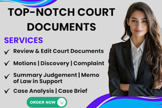 write legal complaints, motions, appeals, legal advice,
