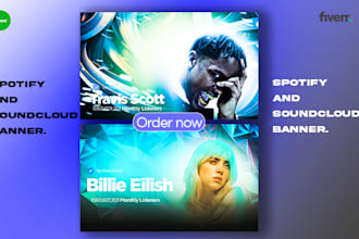 design unique spotify or soundcloud banner art for you